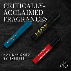 Infinite Scents variety scent display featuring designer fragrances for discovery