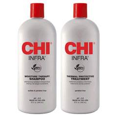 Infra Shampoo bottle front view for refreshing scalp cleanse.