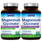 Innate Vitality Magnesium Glycinate 500mg bottle for daily support