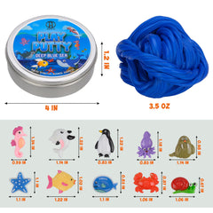 INNER-ACTIVE Play Putty fish charm offers soothing tactile feedback and motor skill practice.