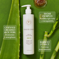 INNERSENSE I Create Curl Memory Gel curls demonstrating elongated, lasting shape.