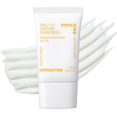 Innisfree Daily UV Defense SPF 36 bottle front shows a lightweight, dewy sunscreen.