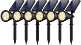 InnoGear outdoor solar lights with adjustable panel for efficient sun capture and placement