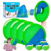 Innotoys Toss and Catch Ball Set on the beach for active family fun.