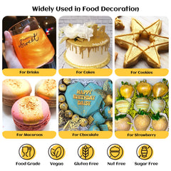 INOCERIS silver luster dust creates bright metallic highlights on frosting