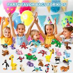 INSOON animal blocks kit for assembly demonstrates 45 shapes to spark creativity and fine motor skills.