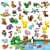 INSOON animal party favors pack cover with colorful mini blocks for kids' party fun.