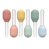 Inspire My Play pastel liquid droppers for kid-friendly sensory exploration.