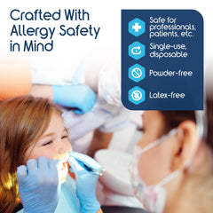 Inspire Nitrile-Vinyl Blend Gloves ideal for cleaning and janitorial tasks.