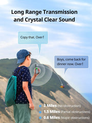 Inspireyes kids walkie talkies lightweight 87g for comfortable handling