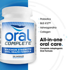 Instant Brands Oral Complete capsules close-up highlighting convenient daily probiotic intake