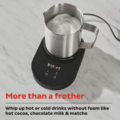 Instant MagicFroth hot milk steam for creamy coffee finishes.