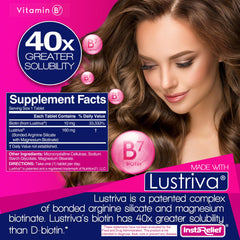 InstaRelief Lustriva packaging highlights smoother skin and glow