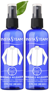 InstaSteam Skin Sensitive Wrinkle Releaser in a travel-size bottle for unscented wrinkle relief.