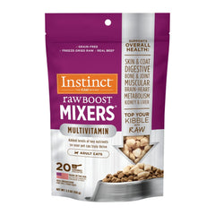 Instinct Raw Boost Mixers bag front adds real beef flavor and nutrition.