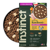 Instinct RawBoost Small Breed bag front with Real Chicken protein for lean muscles