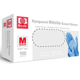 Intco Basic Medical blue nitrile gloves box front showing ready-to-use supply.