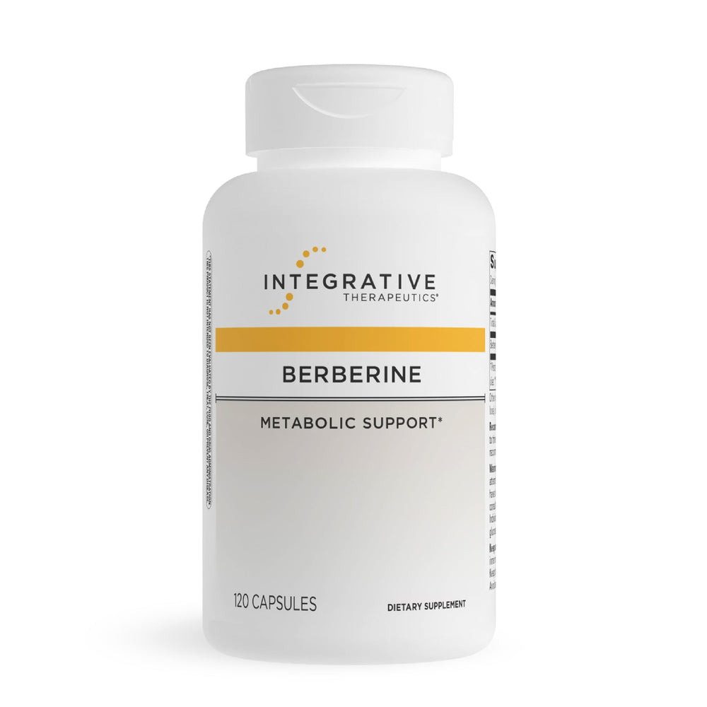 Integrative Therapeutics Berberine bottle label communicates practitioner trusted quality for metabolic support