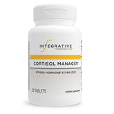 Integrative Therapeutics Cortisol Manager bottle front, stress support visual.