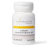 Integrative Therapeutics Lipase Concentrate-HP bottle front label highlights dairy-free formula