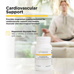 Nutrition label shows gluten-free and dairy-free formula in Magnesium Glycinate Plus.