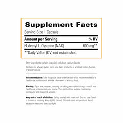 Integrative Therapeutics NAC capsules closeup highlighting convenient daily serving