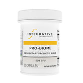 Integrative Therapeutics Pro-Biome bottle front view for digestive support from a 10-strain blend