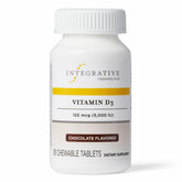 Integrative Therapeutics Vitamin D3 chocolate chew bottle for convenient daily use with potential immune support