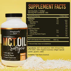 Close-up of 70-30 C8/C10 blend capsules for steady daily energy.