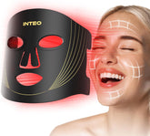 INTEO red light mask front view for at-home skincare sessions