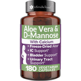 Bottle of Intimate Rose Aloe Vera Capsules ready for daily use and bladder support.