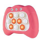 Intoypad Pop The Target handheld in action, fast speed pushes for family multiplayer fun
