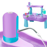 Intoypad Water Table Pump with waterfall boosts backyard play.