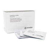 Invisalign Cleaning Crystals packet opened for quick aligner refresh.