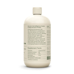 ION* Gut Support bottle label highlights natural humic extract for gut health.