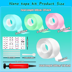 IOOZ Nano Tape beads and embellishments add decorative touches to bubbles.