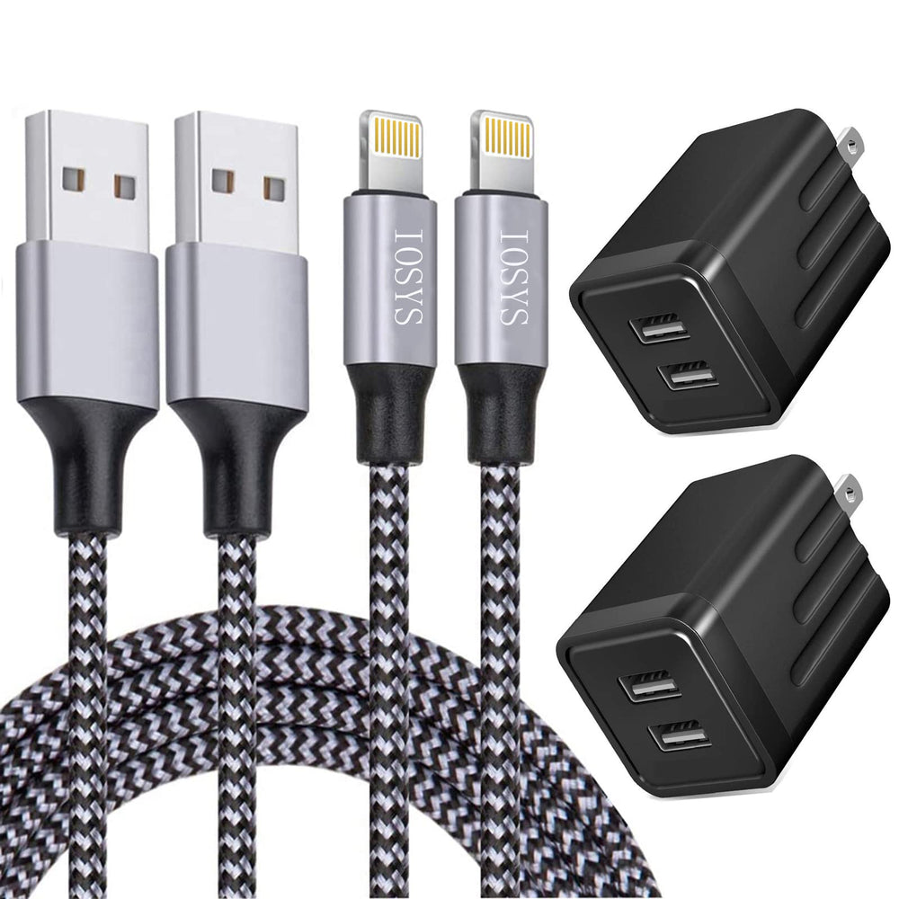 IOSYS iPhone fast charger dual port enables simultaneous charging