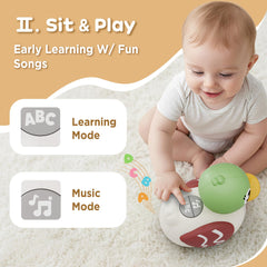 iplay ilearn crawling action duck encourages baby to chase and move