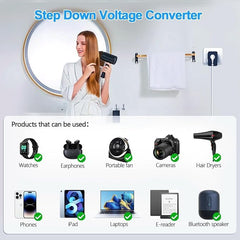 IPLUSO compact-travel-adapter keeps your charger organized on trips.