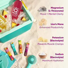 IQMIX Blueberry Pomegranate flavor packet for clean hydration