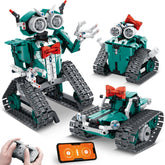 IQKidz 3in1 RC robot close-up showing modular build for hands-on STEM learning.
