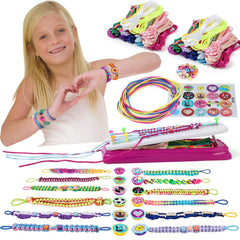 IQKidz friendship bracelet kit with purple loom for easy weaving