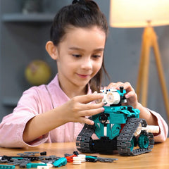 IQKidz remote control tank mode image highlighting action fun and STEM playtime.