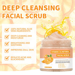 IREV Vitamin C Face Scrub foamy lather during application