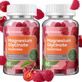 IRIDESICENT magnesium glycinate gummies bottle shows convenient daily wellness.