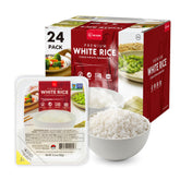 IRIS USA Instant White Rice tray offers microwave-ready convenience for quick meals