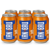 IRN-BRU Original sparkling soda can sideview, bold citrus flavor for gatherings and refreshment.