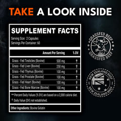 IRONCLAD NUTRITION Beef Organ Supplement packaging emphasizes non-GMO sourcing.