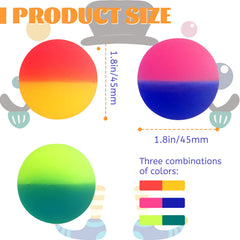 Irrmshr 18-pcs bouncy balls multi-color pack ready for party favors and prizes