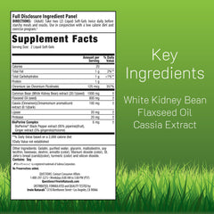 Close-up of Irwin Naturals carb blocker capsules for digestion and carb control.